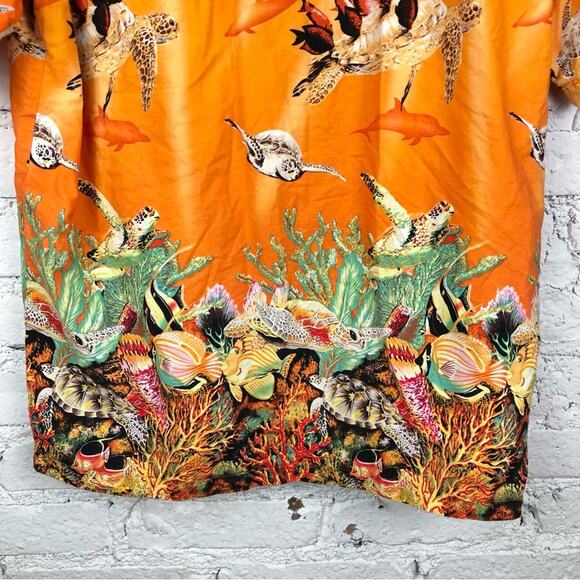 Vintage Hawaiian Underwater Animal Button Up Shirt - Picture 7 of 7